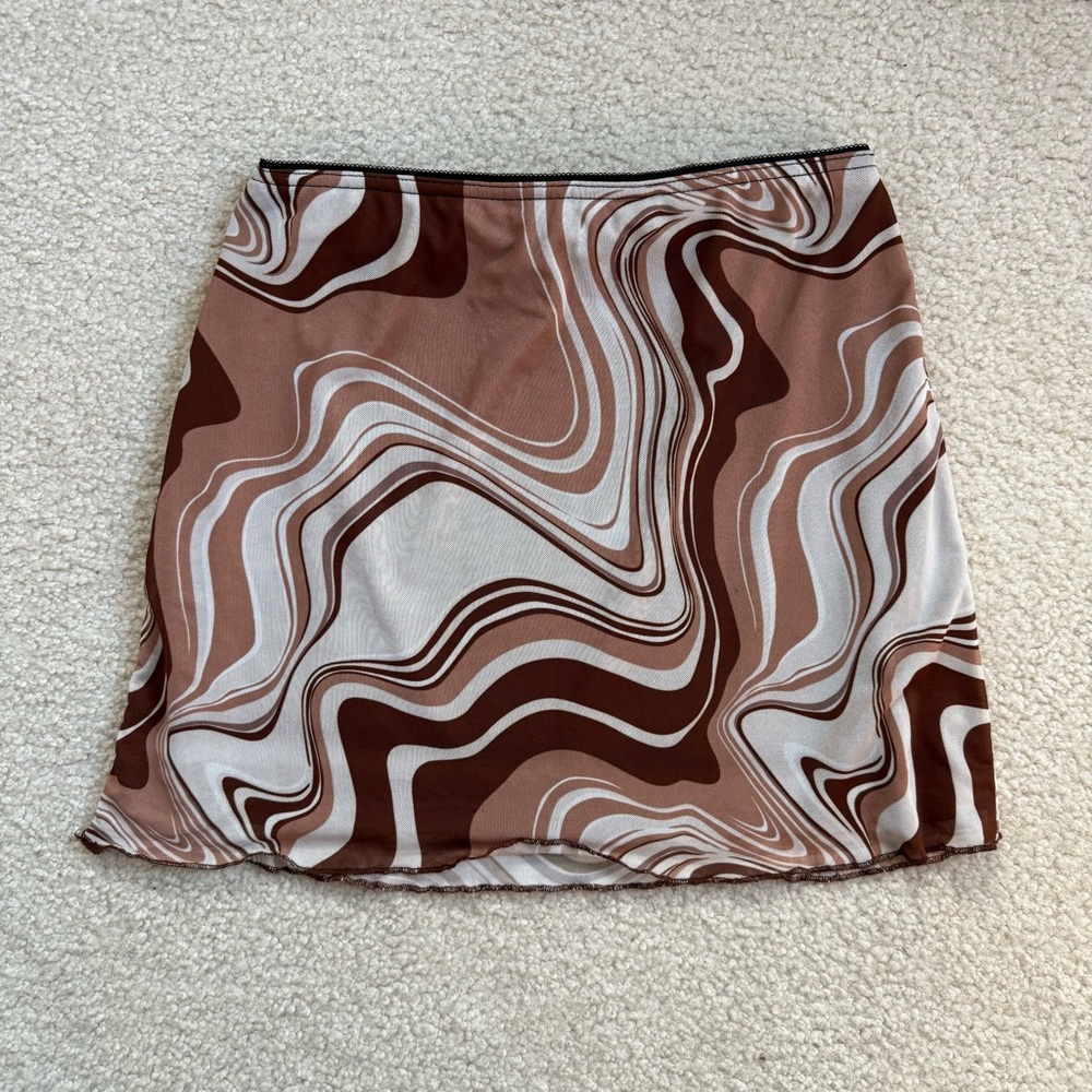 EUC Pacsun LA Hearts marble retro mini skirt